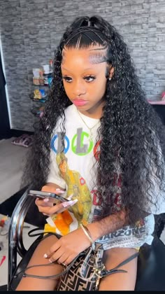 Wig Black Women Hairstyles, Hair Prom Ideas, Curly Hair Natural Curls Hairstyles, Straight Wig Hairstyles Black Women, Straight Wig Hairstyles, Wig Hairstyles Black Women, Wig Black Women, Curly Hair Sew In, Curly Hair Natural