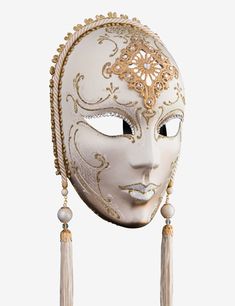 Pompeia venetian mask for sale Porcelaine Mask, White Venetian Masks For Theater, Venetian White Mask For Theater, White Venetian Masks And Prosthetics For Theater, White Venetian Mask For Costume, White Venetian Full-face Mask, Venetian White Full Face Mask, White Venetian Full Face Mask, White Venetian Masks For Carnival