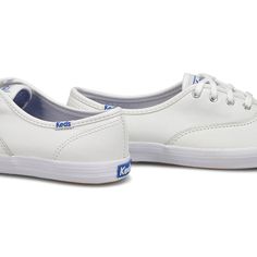 Keds Women's Champion Leather Sneaker White Leather Shoes Women, White Leather Shoes, White Shoes, Keds, Sneakers White, Leather Sneakers, White Leather