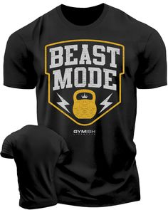 Beast Mode Workout, Powerlifting Shirts, Gym Shirts Mens, Gym Shorts Men, Gym Lifting, Gear Design, Fitness Shirts, Funny Gym Shirts