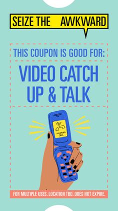 an advertisement for a video game called'catch up and talk'with a hand holding a cell phone