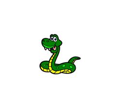 an image of a cartoon snake on a white background