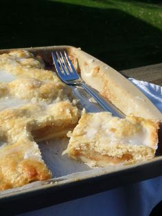 a fork and some food in a pan