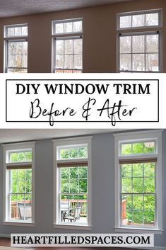 the before and after pictures of windows in a house