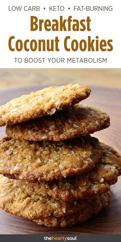 We never thought we would see these keto coconut cookies on a Fat Burning Foods list... but they are and here's the recipe! #ketocookies #ketorecipes #healthyrecipes #healthysnacks #fatburningfoods Keto Coconut Cookies, Fat Burning Breakfast, Snacks Protein, Breakfast Protein, Coconut Protein, Breakfast Keto, Breakfast Easy, Postre Keto, Snacks Easy