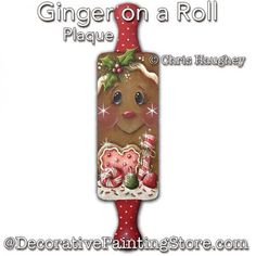 a ginger on a roll shaped like a christmas decoration