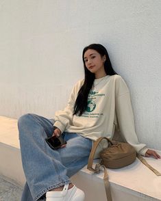 Sora Pppp, Estilo Ivy League, Estilo Ivy, Korean Girl Fashion, Easy Trendy Outfits, Korea Fashion, Inspired Outfits, 가을 패션, 여자 패션