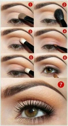 Daytime Eye Makeup, Natural Eye Makeup Tutorial, Hazel Eye Makeup, Contour Makeup Tutorial, Trendy Eyeshadow, Eyeliner Eyeshadow, Neutral Makeup