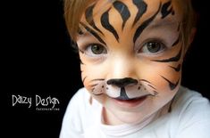 easy-tiger-face-painting-ideas-fun Tiger Face Paint, Animal Face Paintings, Body Suit Tattoo, Cool Face, Boy Face, Tiger Face