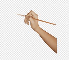 a hand holding a pair of chopsticks with both hands