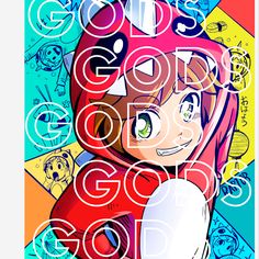 an anime poster with the words god's got good to go