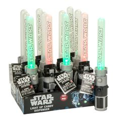 Wholesale Star Wars Light Up Light Saber Candy Dispenser 0.53 Oz- Bulk Star Wars Lightsaber Toy, Star Wars Theme Birthday, Star Wars Party Favors, Lightsaber Toy, Pop Up Princess, Star Wars Lightsaber, Star Wars Items, Star Wars Light, Star Wars Wedding