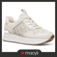 in stock Running Sneakers, Shoe Style, Vanilla, In Store, Pick Up, Buy Online, Michael Kors, Lace Up, Running