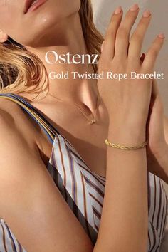 Wrap your wrist in elegance with our gold twisted rope bracelet, chunky and bold, this bracelet is designed to be worn on its own or layered to make a statement. Shop our twisted rope bracelet now! Jewellery For Women, Chunky Hoop Earrings, Rose Quartz Bracelet