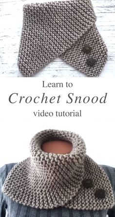 Crochet Snood: The Cozy Charm Accessory - CrochetBeja Crochet Beginner Projects, Beginner Crochet Projects, Knitting Videos, Knitted Slippers, Crochet Instructions, Crochet Woman, Crochet Flower Patterns