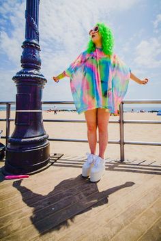 Plus Size Rave, Rave Costume, Dress Swimsuit, Rave Costumes, Tie Dye Hippie, Rainbow Tie Dye, Bridal Parties, Rainbow Tie