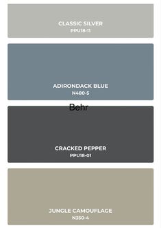 the different shades of gray paint