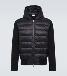 Find MONCLER Striped Padded Hoodie on Editorialist. Material: 100% polyamide. Care instructions: dry clean. Made in Moldova. Material II: 100% wool. Filling: 90% down, 10% feathers. Contains non-textile parts of animal origin. Closure: zipped front. Pockets: snap-buttoned pockets. Hood. Luxury Winter Hoodie, Luxury Winter Hoodie With Ribbed Cuffs, Winter Nylon Hoodie With Double-lined Hood, Wool Hoodie With Ribbed Cuffs, Luxury Cotton Winter Hoodie, Winter Nylon Hoodie With Drawstring Hood, Winter Nylon Hooded Jacket With Ribbed Cuffs, Winter Hooded Nylon Jacket With Ribbed Cuffs, Black Merino Wool Outerwear With Ribbed Cuffs