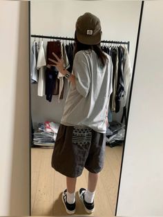 Skater Outfit, Baggy Outfit Ideas, Skater Outfits, Outfits Baggy, Skater Girl Outfits, Oversized Outfit, Baggy Clothes, Tomboy Outfits