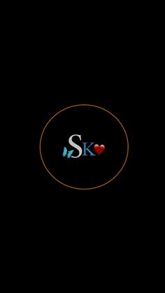 the sky is black with red and blue hearts on it's center circle, as well as an i love sk logo