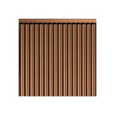 a close up view of the side of a brown corrugated roofing sheet with vertical stripes