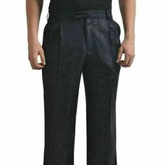 Versace Men's Black Wool Silk Designed Cropped Dress Pants Us 32 It 48 Country/Region Of Manufacture: Italy Retail Value: $465.00 This Is Authentic Versace Men's Black Wool Silk Designed Cropped Dress Pants Materials: 70% Wool 30% Silk Measured Waist: 31" Rise: 10.5" Inseam: 30" Unhemmed Leg Opening: 8.5" Sku: No-1982 Mod: A7069648 A216044 A408 Black Tailored Dress Pants For Semi-formal Occasions, Tailored Black Dress Pants For Semi-formal Occasions, Black Semi-formal Dress Pants With Welt Pockets, Formal Black Dress Pants With Pockets, Elegant Pinstripe Formal Bottoms, Fitted Pinstripe Dress Pants, Black Dress Pants With Pockets For Semi-formal Occasions, Elegant Pinstripe Bottoms For Formal Occasions, Black Semi-formal Bottoms With Welt Pockets