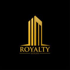 the royally logo is shown in gold and black colors, with an elegant design