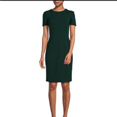 Never Worn, As It’s A Little Too Long For Me And I Haven’t Gotten It Hemmed. Available At Dillard’s For $99.95 Calvin Klein Green Knee-length Midi Dress, Calvin Klein Green Knee-length Dress, Elegant Green Calvin Klein Midi Dress, Calvin Klein Elegant Short Sleeve Midi Dress, Elegant Short Sleeve Midi Dress By Calvin Klein, Fitted Short Sleeve Calvin Klein Dresses, Calvin Klein Short Sleeve Office Dresses, Calvin Klein Fitted Short Sleeve Dress, Classic Calvin Klein Dresses For Work