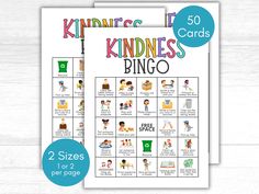 a printable kids's kindness bingo game