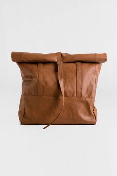 Lee Coren | Wanderlust Rolltop Backpack + Tote Bag | Brown. View more at: http://www.leecoren.com/products/wanderlust-rolltop-brown Convertible Tote Bag, Rolltop Backpack, Backpack Tote, Minimalist Backpack, Brown Leather Backpack, Faux Leather Backpack, Vegan Handbags, Light Backpack, Leather Rucksack