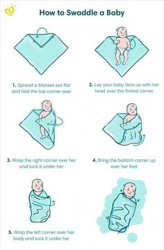 instructions for how to swaddle a baby