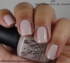 OPI - Don't Bossa Nova Me Around; Love this nude with a hint of mauve! Opi Gel Manicure, Nails Manicures, Gel Manicures, Unghie Nail Art, Milky Nails, Nails Colors, Ideas Nails, Fall Nail Colors, Neutral Nails