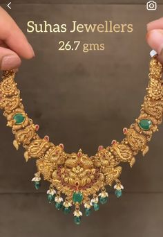 24 Grams Gold Necklace Designs, Short Haram Designs Gold, 40 Grams Gold Haram Designs, Latest Necklace Designs Gold, Simple Neckless, Necklace Designs Gold, Fashion Jewelry Necklaces Gold