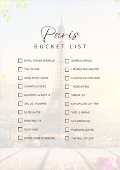 paris bucket list Paris Bucket List Challenge, Paris To Do Things To Do, Best Views In Paris, Paris Bucket List Things To Do In, Romantic Things To Do In Paris, France Tourist Attractions