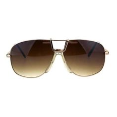 Men's classic officer style metal rim racer luxury fashion sunglasses. (j2591) Size: one size.  Color: Gold.  Gender: male.  Age Group: adult. Vintage Aviator Sunglasses For Summer Outdoor, Summer Metal Aviator Sunglasses, Classic Aviator Shield Sunglasses For Summer, Classic Gold Shield Sunglasses For Summer, Retro Sunglasses, Pilots, Aviator Sunglasses, Buy Vintage, Brown Gold