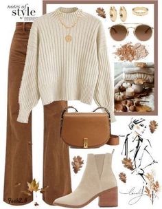 Surfergirl Style, Stylish Work Outfits, Ținută Casual, Brown Pants, Elegantes Outfit, Looks Chic, Autumn Outfit, Outfit Inspo Fall