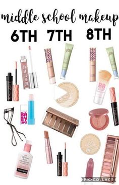 Everyday Makeup For School, Natural Makeup For Teens, Beginner Makeup Kit, Make Up Kits, Back To School Makeup