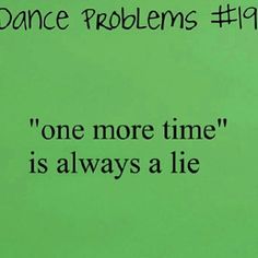 a green piece of paper with the words dance problems 1 - 19 written on it