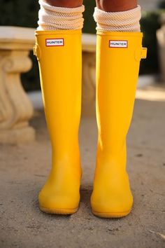 Yellow Wellies, Yellow Rain Boots, Viva Luxury, Hunter Boot, Hunter Rain Boots, Yellow Colour, Solar Plexus