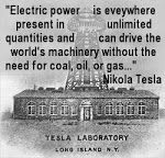 nikola tesla quote about electricity and the world's coal, oil, or gas