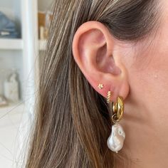 these gold studs are the perfect addition to any earrings stack!! Wear them alone to achieve the simplistic look! Gold filled Earrings Stack, Gold Stud, Gold Studs, Gold Filled, Stars, Gold