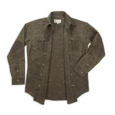 Witham Work Shirt - Havana Waxed Canvas - Red Clouds Collective - Made in the USA Red Clouds, Canvas Vest, Red Cloud, Pendleton Wool, Work Shirt, Hold Ups, Elbow Patches, Waxed Canvas, Work Shirts