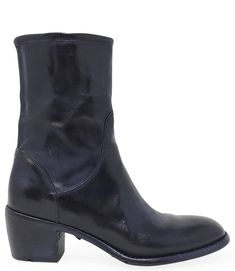 Midcalf Boots, Vogue Italia, Navy Leather, Mid Calf Boots, Cozy Sweaters, Leather Ankle Boots, Easy Wear, Brunei, High Quality Leather