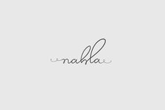 the word nablaa written in cursive handwriting