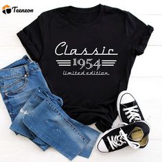 70th Birthday Auto Owner Gift: Classic 1954 Car Lover Shirt for Men - Retro Vintage Mechanic Gift Classic Short Sleeve Birthday T-shirt, Classic Letter Print T-shirt For Anniversary, Classic Birthday T-shirt With Letter Print, Classic T-shirt With Letter Print For Birthday, Classic Letter Print T-shirt For Birthday, Vintage Mechanics, Mechanic Gifts, 70th Birthday Gifts, Milestone Birthday