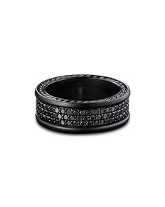 Find DAVID YURMAN Streamline Three Row Band Ring In Black Titanium With Black Diamonds, 8.5mm on Editorialist. David Yurman Men's Streamline Three Row Band Ring in Black Titanium with Black Diamonds, 8.5mm David Yurman Mens, Fringed Belt, Lipstick Bag, Chain Strap Bag, Oversized Tote Bag, David Yurman Jewelry, Floral Shoes, Button Earrings, Black Diamonds