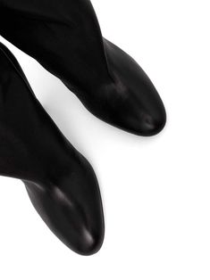 black leather sole high cone heel round toe Black Leather Boots, Proenza Schouler, Black Boots, Leather Boots, Black Leather, Top Brands, Great Deals, Luxury Fashion, Boots