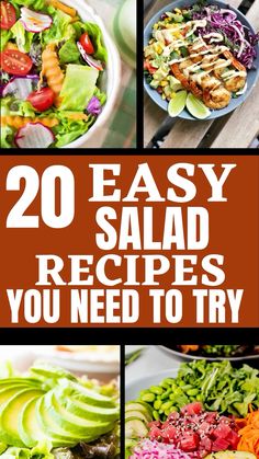 20 easy salad recipes you need to try