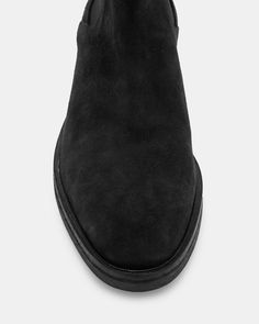 Classic Chelsea boots with a modern feel. The Creed Boots are staple footwear, the AllSaints way. Made from luxury suede that's soft and adapts to the shape of your feet. The elastic gusset keeps things easy - they look great with anything from laidback jeans to premium tailoring.  Chelsea boots Almond toe Decorative counter piece Elastic gusset AllSaints heat stamped heel Comfortable fixed cushioned insole If you are between sizes we recommend sizing up Chelsea Boots Black, Boots Fit, Suede Chelsea Boots, Chelsea Boots Men, Black Chelsea Boots, Leather Chelsea Boots, Goat Leather, Wedding Guest Dress Summer, Gap Jeans