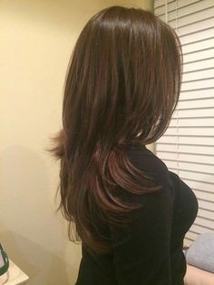 V Cut Hair, Rambut Brunette, Extension Hair, Haircut Inspiration